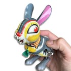 Vintage 1950s Japanese Tin Litho Wind-up Jumping Rabbit Toy W  Original Box