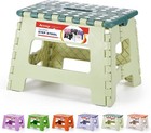 Compact 9-inch Folding Step Stool For Kids - Safe   Sturdy  300 Lbs Capacity