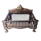 Antique Art Deco Cast Iron Fireplace Insert