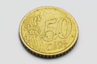 50 Euro Cent Coin 2001  1st Type 1st Map  Miguel De Cervantes  European Union
