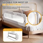 Foldable Toddler Bed Rails Kids Guard Bumper For Crib Safe Bed Side Rail 32 