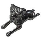 Vintage Cast Metal Dog Figurine Statue American Bulldog Pug