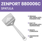 Zenport 880006c 7-inch Wide Fish Turner Slotted Spatula  Silver