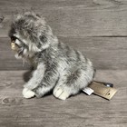 Hansa Pallas Gray Kitten Cat Striped Tail Plush Soft Toy Animal Collectable 12   