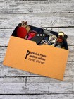 Vintage French Pharmacy Box With 50 Charms  Cracker Jack   Tiny Treasures  Rare