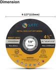 10 Pack Metal   Stainless Steel Cut Off Wheels 4-1 2  Angle Grinder Cutting Disc