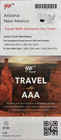 New Aaa Arizona - New Mexico State Road Map   Highway Tour  Az nm   Latest 2025