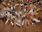 Lot Of 70 Mixed Mini Animal Figures Rubber plastic Variety Of Brands 