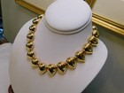 Liz Claiborne Gold Tone Collar Chain Necklace New From Vintage Stock