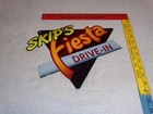 Vintage Skip s Fiesta Drive-in Fast Food Restaurant 1  Metal Chicago Racing Sign