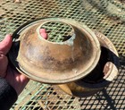 Antique Brass Cuspidor Spittoon Walton Patent 1885 With Masonic Connection 