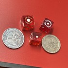 Lot Of Vintage Las Vegas Red Dice   Chips Dunes Monte Carlo Mirage Joe   s