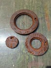 Antique Cast Iron Wood Cook Stove 3 Piece Eye Burner Insert Covers