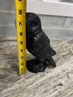 Vintage Black Owl Figurine Handcrafted By Owen Irish Tuft Crafts Ireland