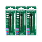 Capless Gel Pen Refills For Parker - Smooth Writing  Vibrant Colors  6 Pack