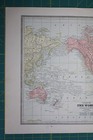 The World Vintage Original 1885 Antique Cram s World Atlas Map Crams Charts Lot