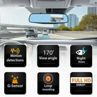 1080p Hd Rearview Mirror Car Dvr Dual Dash Cam Camera Front Rear Video Recorder
