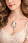 Cameo Necklace Wholesale Lot Of 6 Vintage Beaded Victorian Style Beaded Jewelry