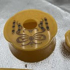 Vintage Amber-yellow Celluloid Or Bakelite Art Deco Vanity Set