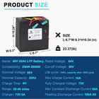 60v Battery Pack 20ah Li_thium Lifepo4  B_ike For 1500w Ele C tric Motor 50a Bms