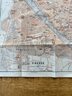 Vintage Travel Guide Print City Map Florence Italy From 1913
