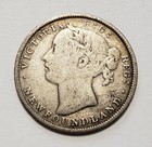 1870 20c Canada newfoundland Silver Twenty Cents -  1382 Asw - Km4 - Sku-f6881