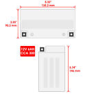 Agm Battery For Suzuki Lt-f230 Quadrunner 230 2x4 1986 1987