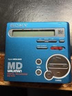 Rare Blue Sony Mz-r70 Md Walkman Minidisc Recorder Player Tested Working   Disc