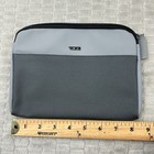 Tumi For Delta Pouch  w Zipper Travel Gray Euc