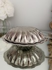 Read Vintage Silver-plated Shell Caviar Butter Dish With Glass Liner And Knife