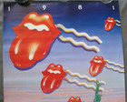 Vintage 1981 Rolling Stones American Tour Concert Poster Nos Near Mint