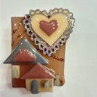 Vintage House Of Pins By Lucinda Yates Brooch Whimsical Folk Art