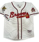Greg Maddux Atlanta Braves 1995 World Series Home White Jersey Men s Large