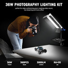 36w Bi-color Studio Lighting Kit With Remote For Video And Live Streaming