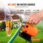 Water Transfer Removal Pump Portable Utility Pump 120v 360 Gph 1 10hp Hose