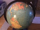 1930 s 12  Replogle Standard Globe Rare Chicago il Art Deco Base 17 5 