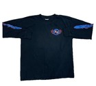 Vintage Y2k Biker Motorcycle Flames Long Sleeve Shirt Black Youth Size Large 