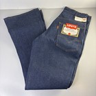 Levi Lvc 646-0217 Vtg 1966 Big E Deadstock Rigid Orange Tab Bell Bottom 31  32