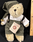 Boyds Bear 562958 Plush Stuffed Animal 10  Elfie Overalls White Shirt Hat Bell