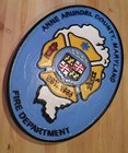 Fire Department Anne Arundel County 3d Routed Wood Patch Plaque Sign Custom