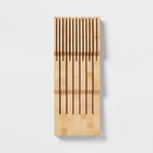 Natural In Drawer Knife Organizer Yellow Knife Storage Drawer Insert