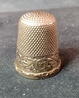 Antique Great Goldsmith Stern Co Double Anchor Gold Filled Size 10 Thimble 