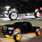 5-row 17 5   Dual Color Strobe Led Truck Wheel Rim Lights W turn Signal Function