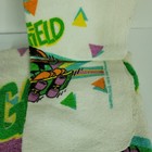 Vintage Garfield Beach Bath Towel Washcloth Jim Davis Cat Approx 41x32 New Skate