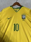 Nike Fit Dry  Brazil Brasil Cbf Home Jersey 2014 Yellow Mens Xl Dri-fit  10