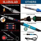 90w Electric Soldering Iron Tip Cleaner Welding Gun Tool Kit Solder Wire Wick