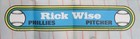 1972 Topps Baseball Poster  14 Rick Wise Phillies Rare Vintage 200172