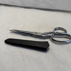 Vintage Gingher Knife Edge Dressmaker s Shears Scissors W  Sheath