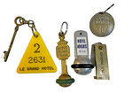 Vintage Hotel Key Fob Lot Paris Fichet Key Sweden Savoy Ibiza Argos Athens