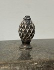 Vintage Silver Plate Butter Dish With Pineapple Finial 8    Long - As Is